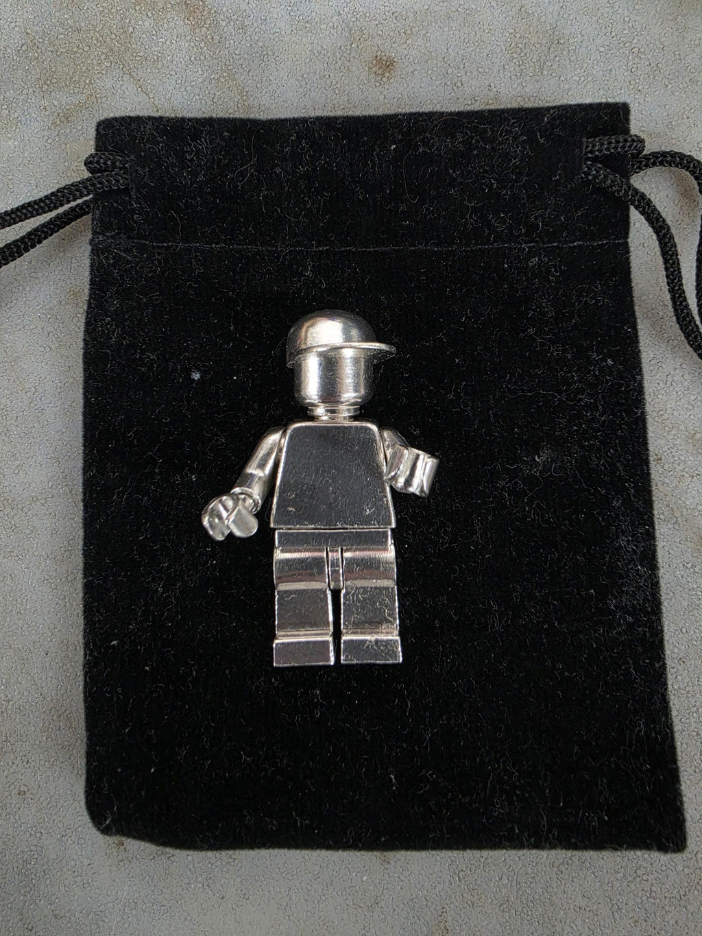 Upcycled LEGO Minifig w/hat