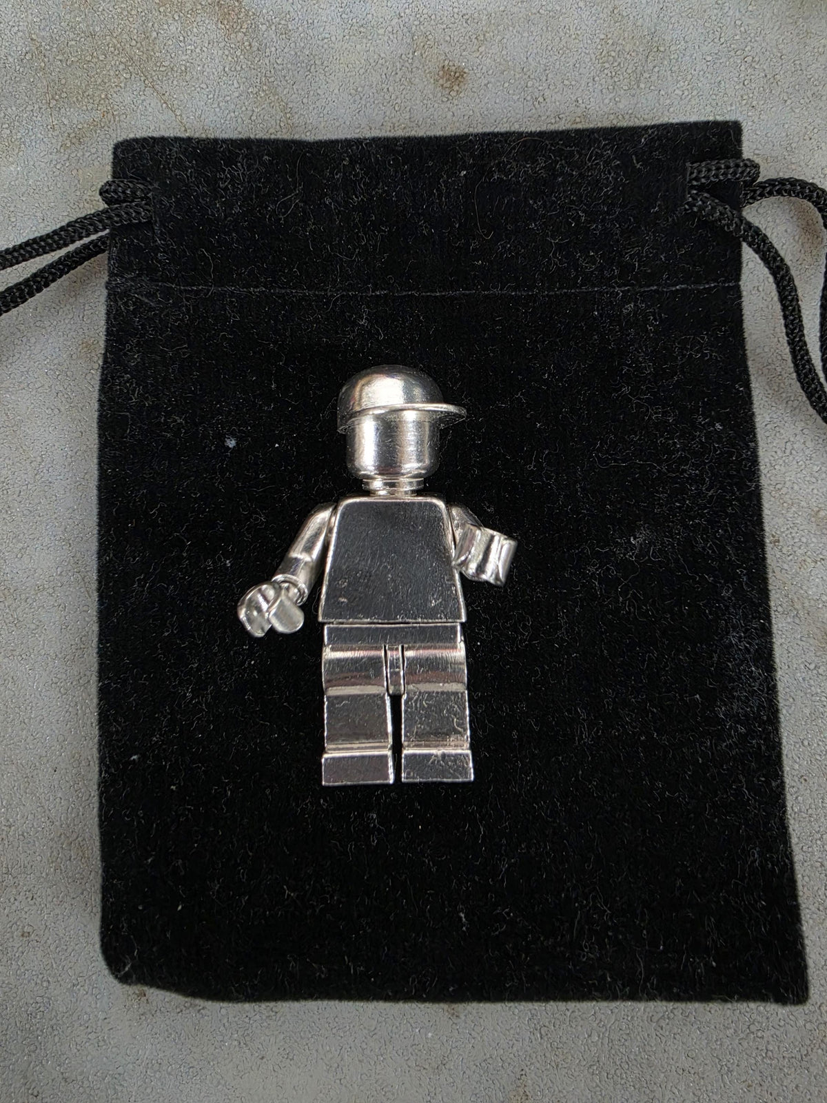 Upcycled LEGO Minifig w/hat