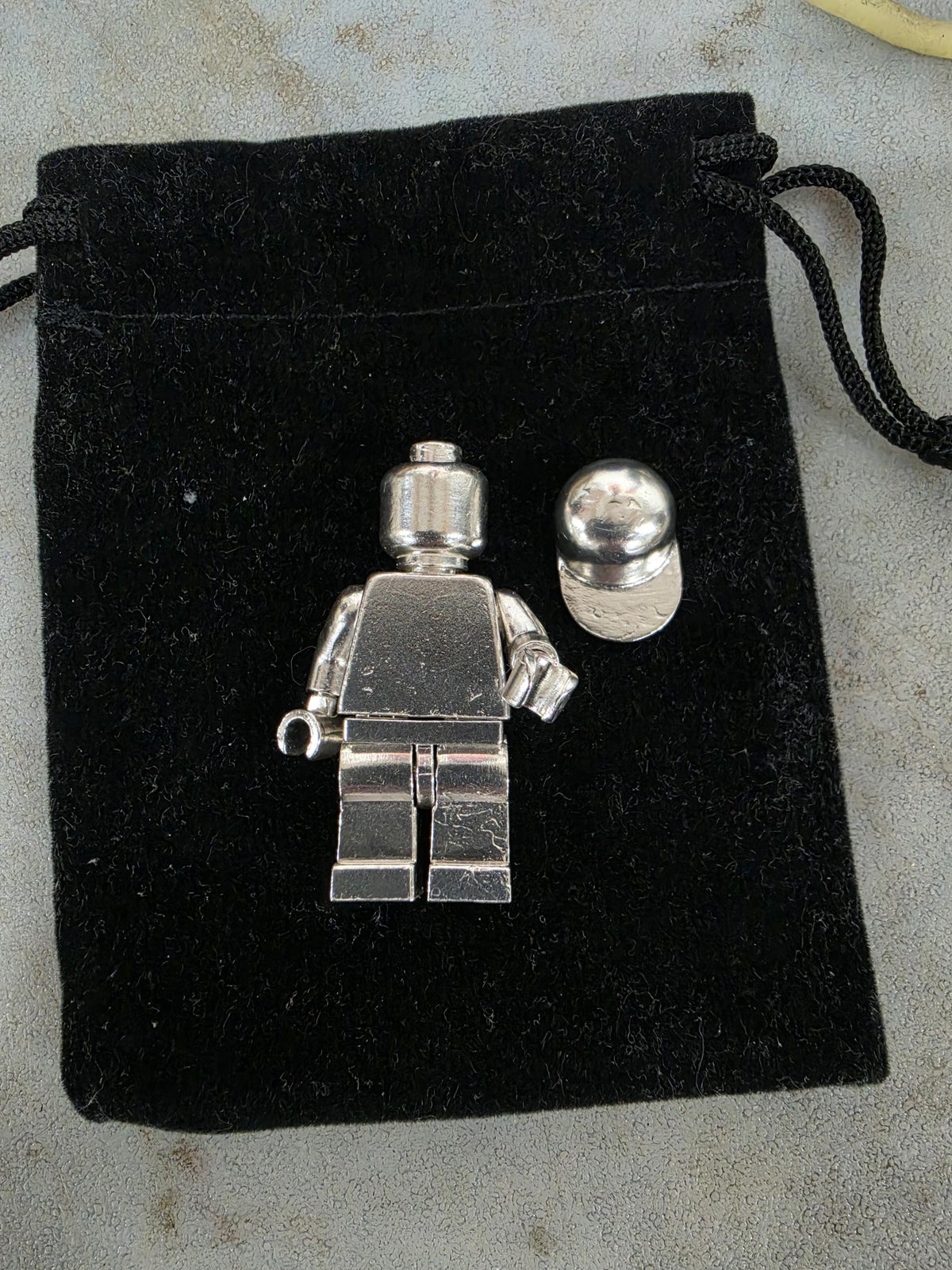 Upcycled LEGO Minifig w/hat