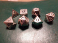 D&D Dice set solid sterling silver