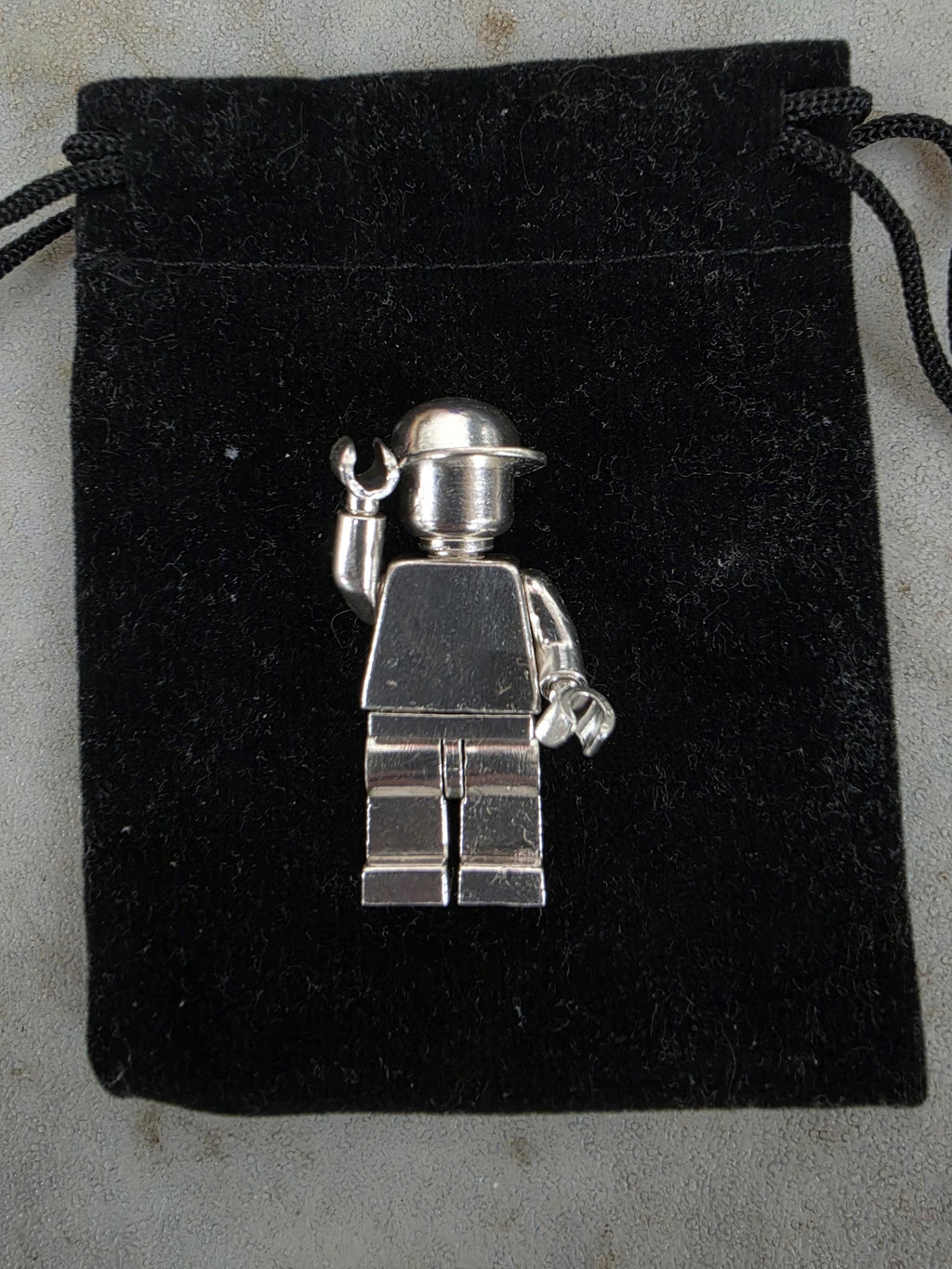 Upcycled LEGO Minifig w/hat