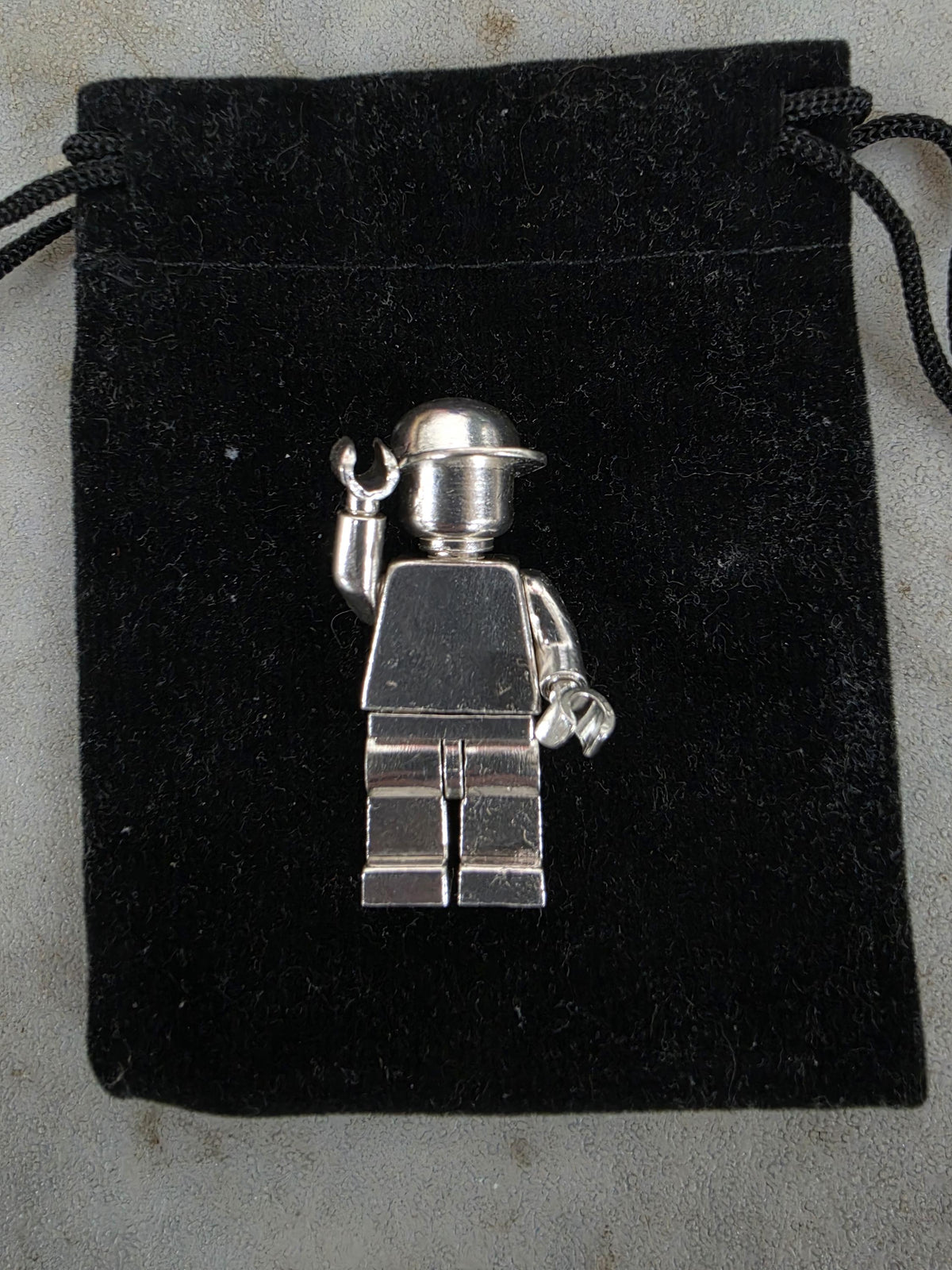 Upcycled LEGO Minifig w/hat