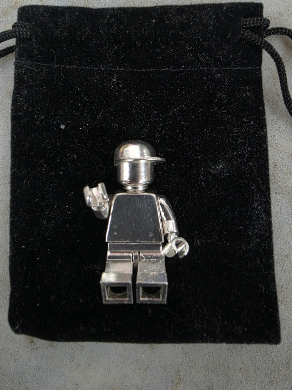 Upcycled LEGO Minifig w/hat