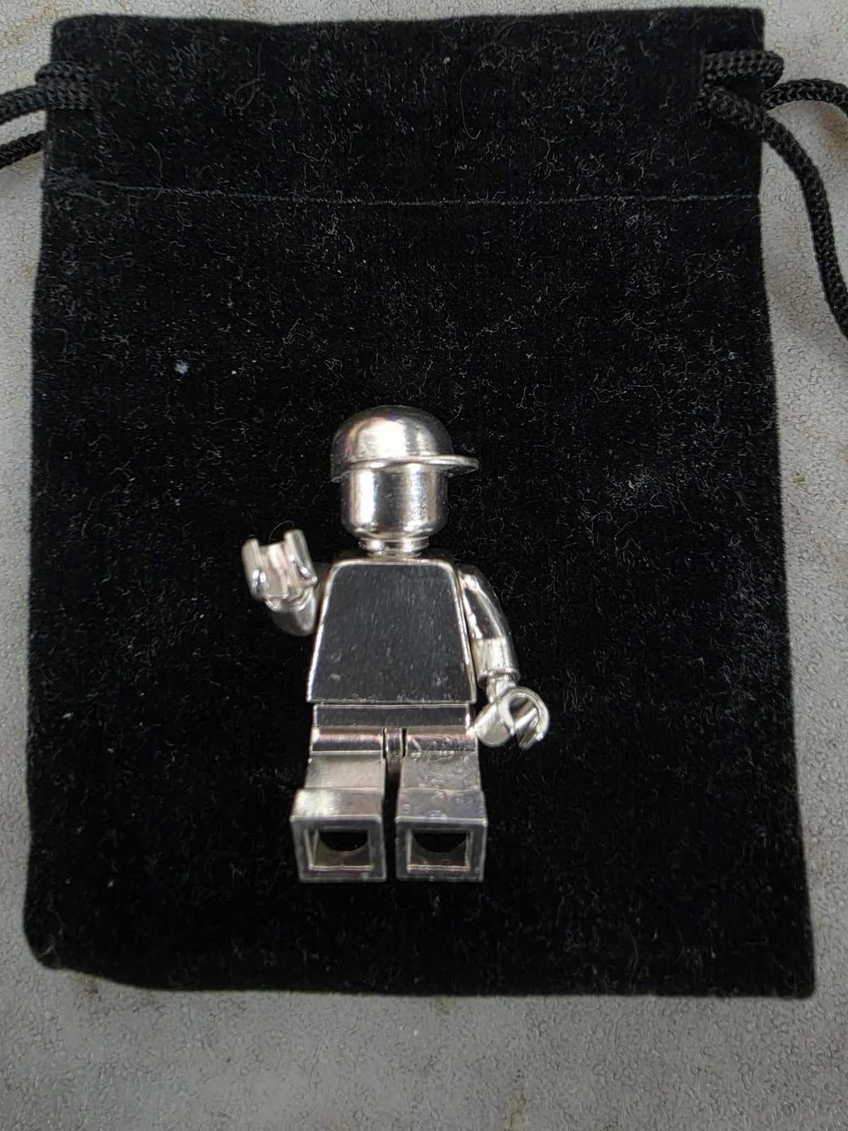Upcycled LEGO Minifig w/hat